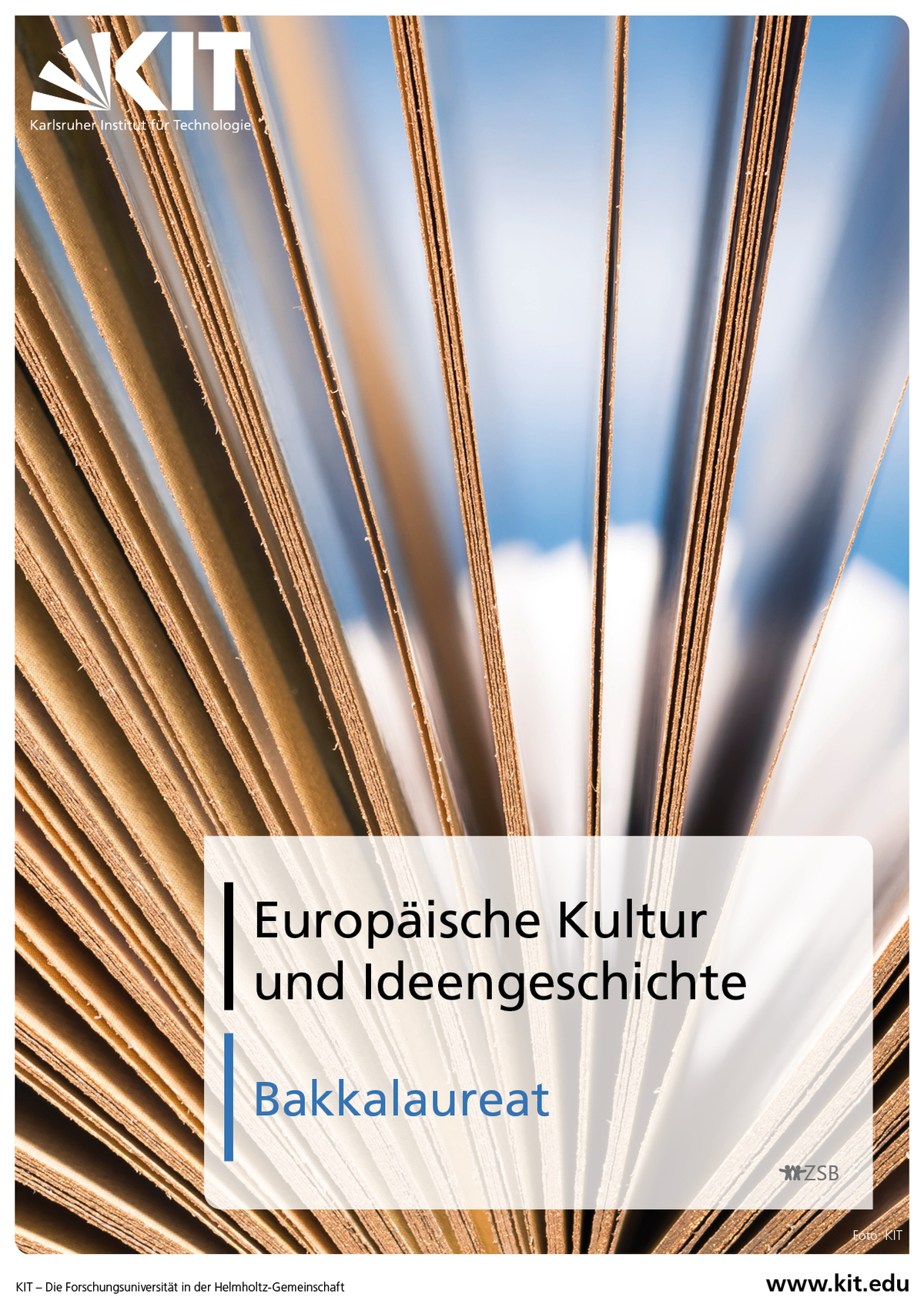 Europäische Kultur und Ideengeschichte am KIT (Broschüre)